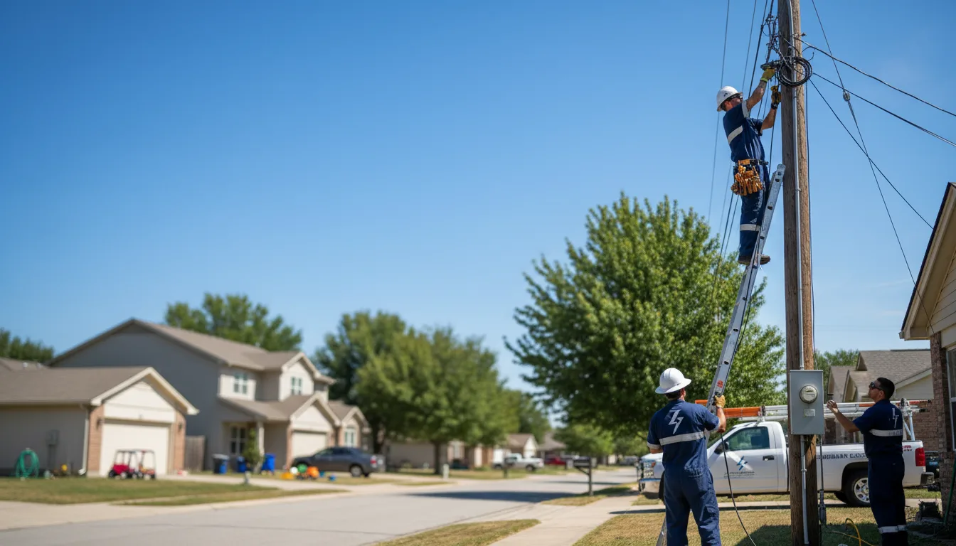 Residential electrician providing installation services in Dickeyville, WI